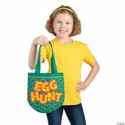Top 10 ❤️ 10" x 10" Medium Easter Hunt Nonwoven Tote Bags - 12 Pc. ✨ -Oriental Trading Store 10 x 10 medium easter hunt nonwoven tote bags 12 pc 13723518 a02