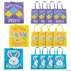 Best reviews of ✨ 15" x 4" x 17" Large Easter Nonwoven Tote Bags - 12 Pc. ⌛