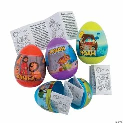 Discount ✨ 2 1/2" Bible Story-Filled Plastic Easter Eggs - 12 Pc. 👍