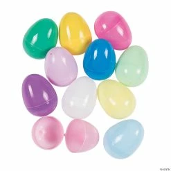 Best Pirce ❤️ 2 1/2" Bright & Pastel Plastic Easter Eggs - 48 Pc. 👏