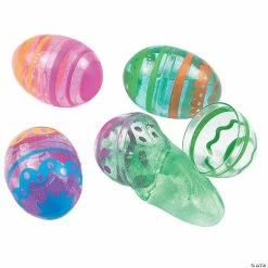 Buy ⭐ 2 1/2" Bright Putty-Filled Plastic Easter Eggs - 12 Pc. ⌛