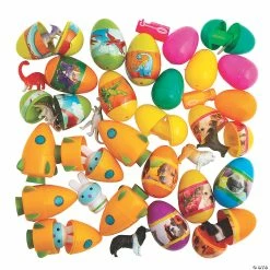 Flash Sale ๐งจ 2 1/2" Bulk Toy-Filled Plastic Easter Egg Assortment - 240 Pc. ๐