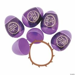 Top 10 ⭐ 2 1/2" Crown of Thorns Bracelet-Filled Plastic Easter Eggs - 24 Pc. 😍