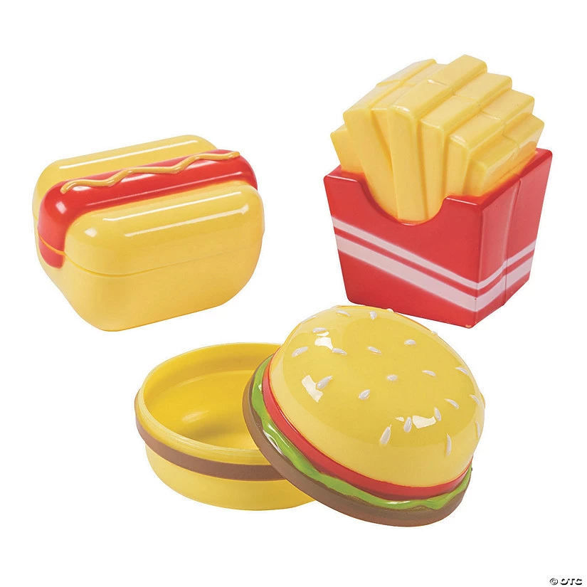 Budget ⭐ 2 1/2" Fast Food Plastic Easter Eggs - 12 Pc. ⭐ 1 Budget ⭐ 2 1/2" Fast Food Plastic Easter Eggs - 12 Pc. ⭐