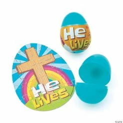 Best reviews of ✨ 2 1/2" He Lives Puzzle-Filled Plastic Easter Eggs - Set of 12 🥰