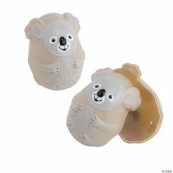 Deals ✔️ 2 1/2" Koala-Shaped Plastic Easter Eggs - 12 Pc. ✔️