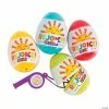 Budget ⭐ 2 1/2" Rejoice Whistle-Filled Plastic Easter Eggs - 12 Pc. 👏