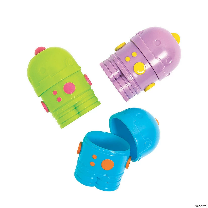 Hot Sale 😍 2 1/2" Robot Plastic Easter Eggs - 12 Pc. ❤️ 1 Hot Sale 😍 2 1/2" Robot Plastic Easter Eggs - 12 Pc. ❤️
