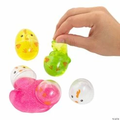 Brand new 🔔 2 1/4" Easter Glitter Putty-Filled Eggs - 12 Pc. 😉