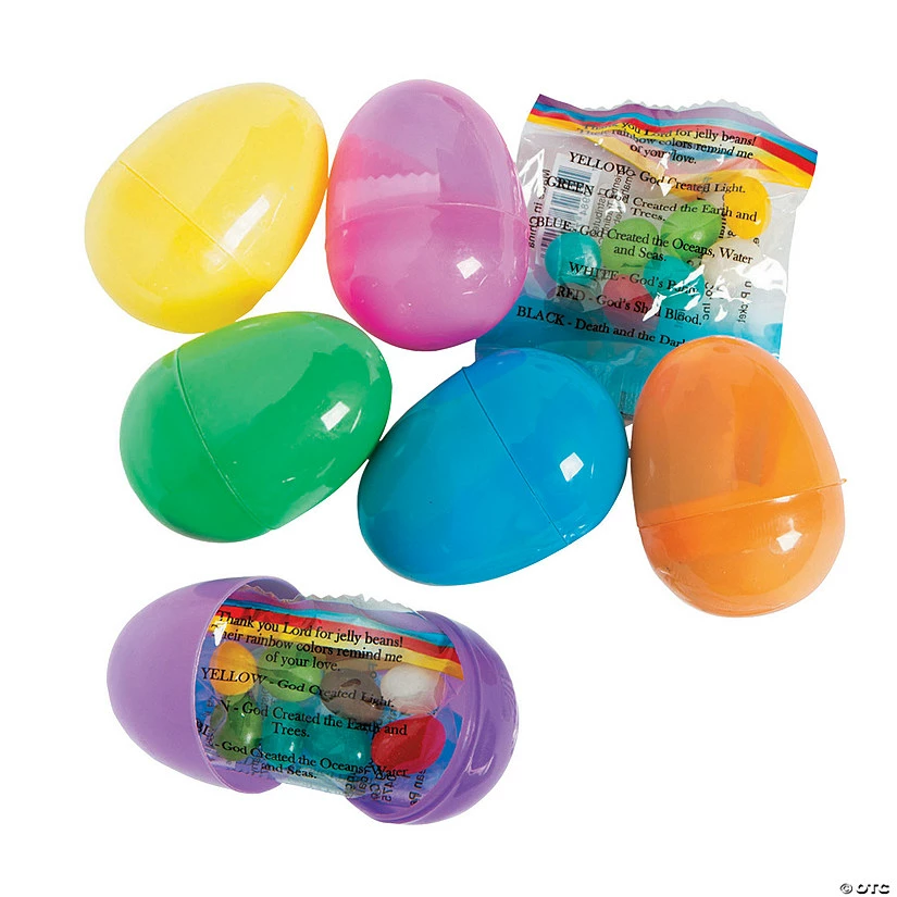Buy ❤️ 2 1/4" Religious Candy-Filled Plastic Easter Eggs - 24 Pc. 🥰 1 Buy ❤️ 2 1/4" Religious Candy-Filled Plastic Easter Eggs - 24 Pc. 🥰