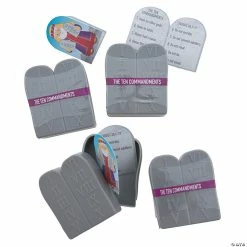 Brand new ✔️ 2 1/4" Ten Commandments Plastic Easter Eggs with Card - 12 Pc. 🥰