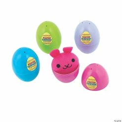 Wholesale 😀 3" Easter Eggs with Surprise Mini Stuffed Animal Character - 12 Pc. ⌛