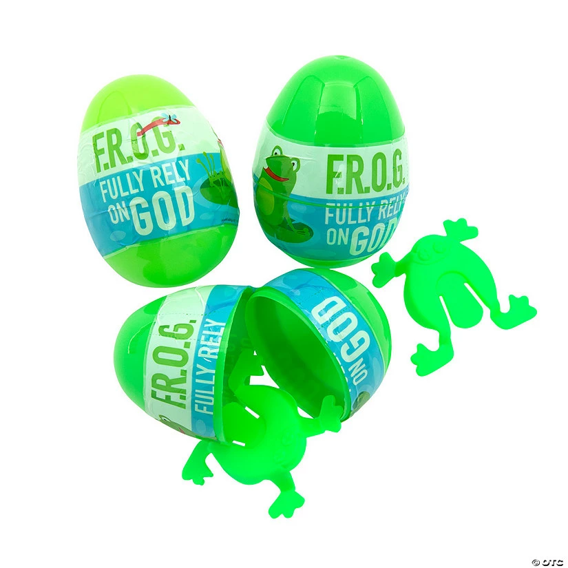 Cheapest ✔️ 3" Fully Rely on God Toy-Filled Plastic Easter Eggs - 12 Pc. 👏 1 Cheapest ✔️ 3" Fully Rely on God Toy-Filled Plastic Easter Eggs - 12 Pc. 👏