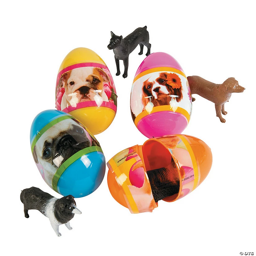 Top 10 ⌛ 3" Puppy-Filled Plastic Easter Eggs - 12 Pc. 😀 1 Top 10 ⌛ 3" Puppy-Filled Plastic Easter Eggs - 12 Pc. 😀