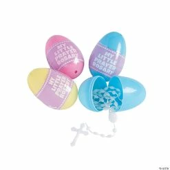 Hot Sale ✔️ 3" Rosary-Filled Plastic Easter Eggs - 12 Pc. 🧨