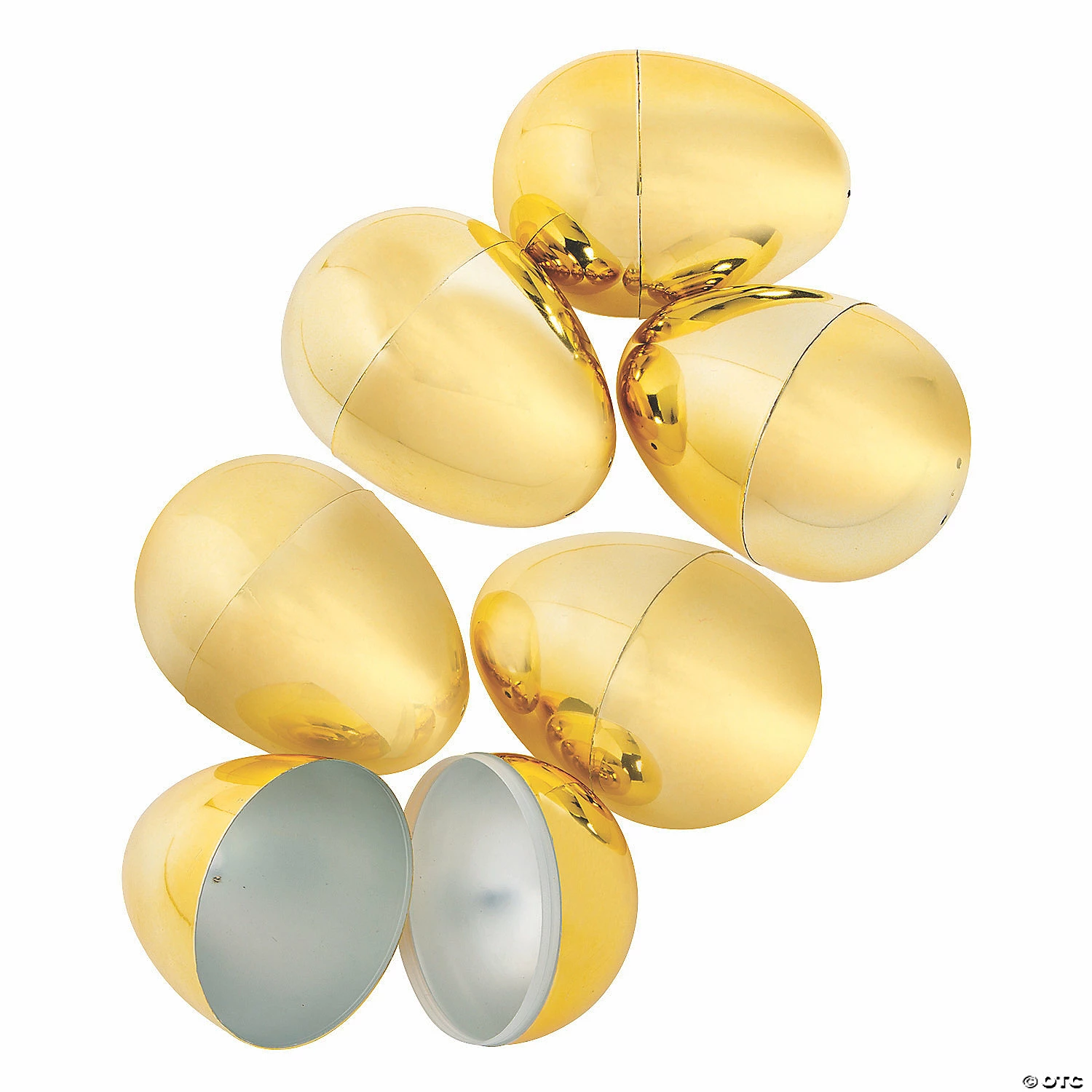 Coupon 😉 4 1/2" Metallic Gold Plastic Easter Eggs - 6 Pc. ⌛ 1 Coupon 😉 4 1/2" Metallic Gold Plastic Easter Eggs - 6 Pc. ⌛