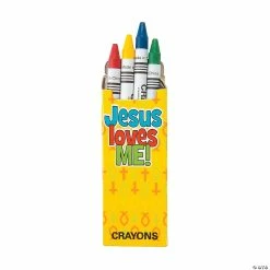 Best deal ✔️ 4-Color Religious Crayons - 24 Boxes 😉