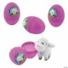 Cheap 🌟 4" Religious Easter Eggs with Mini White Stuffed Lamb - 12 Pc. ✔️