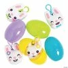 Best reviews of 🔥 4" Stuffed Bunny Backpack Clip Keychain-Filled Plastic Easter Eggs - 12 Pc. 🎁