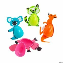 Cheap 🎉 5 1/4" Trendy Animal Plastic Easter Eggs - 12 Pc. ❤️
