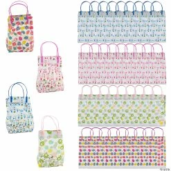 Best deal 🔔 5" x 9 1/4" Colorful Easter Pattern Plastic Goody Bags - 36 Pc. 🌟
