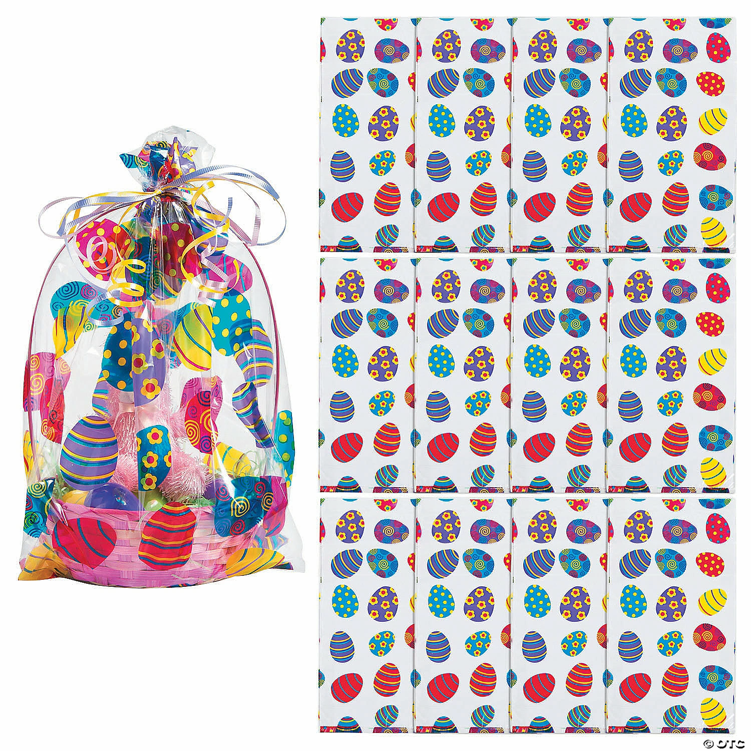 Wholesale ✨ 9 3/4" x 6 1/4" x 17 3/4" Large Easter Basket Cellophane Bags - 12 Pc. 🔔 1 Wholesale ✨ 9 3/4" x 6 1/4" x 17 3/4" Large Easter Basket Cellophane Bags - 12 Pc. 🔔