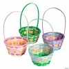 Hot Sale 👏 Bamboo Multi-Colored Easter Baskets - 12 Pc. 💯