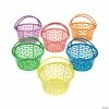 Cheapest 🔥 Bright Round Easter Baskets - 12 Pc. 💯