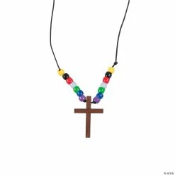 Budget 🔔 Cross Faith Necklace Craft Kit - Makes 12 🌟
