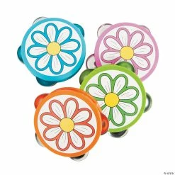 Outlet 🥰 Daisy Tambourines - 12 Pc. 🎁