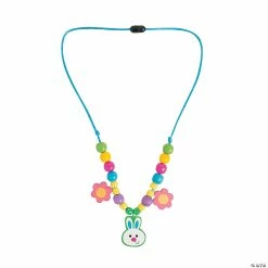 Coupon ⌛ Easter Bunny Necklace Craft Kit - Makes 12 🎉