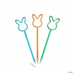New ⭐ Easter Bunny-Shaped Pens - 12 Pc. 🛒