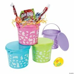 Hot Sale ✔️ Easter Pails with Lid - 12 Pc. 🔔 -Oriental Trading Store easter pails with lid 12 pc 13680636 a01