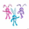 Wholesale ❤️ Easter Wired Long Ear Striped Stuffed Bunnies - 12 Pc. 🎁