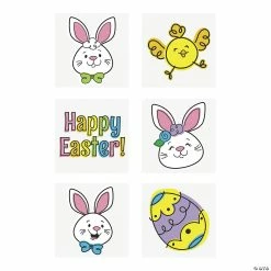 Cheap ✨ Happy Easter Temporary Tattoos - 72 Pc. ⌛