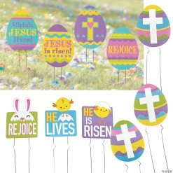 Coupon ⭐ He Lives Easter Yard Sign Kit – 10 Pc. ⌛