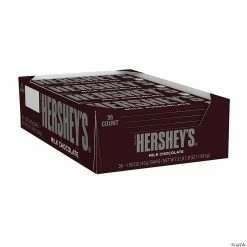 New ✔️ HERSHEY'S Full Size Milk Chocolate Bar, 1.55 oz, 36 Count ✔️