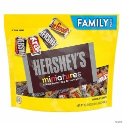 Discount ⭐ HERSHEY'S Miniatures Chocolate ❤️ Candy Assortment, Family Size 17.6 oz ⌛