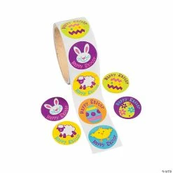 Discount ⌛ Iconic Easter Sticker Roll - 100 Pc. 🥰