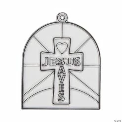 Wholesale ⭐ Jesus Saves Suncatchers - 24 Pc. ✨