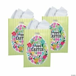 Promo ✨ Large Easter Plastic Goody Bags - 50 Pc. ⭐