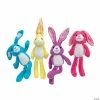 Flash Sale ✨ Long-Eared Colorful Stuffed Bunnies - 12 Pc. ⭐