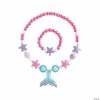 Cheapest 🤩 Mermaid Beaded Necklace & Bracelet Sets - 24 Pc. ❤️