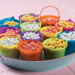 Cheapest 🤩 Mini Colored Favor Pails - 12 Pc. 🥰 -Oriental Trading Store mini colored favor pails 12 pc 12 308 a04