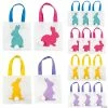 Flash Sale ✔️ Mini Easter Bunny Silhouette Nonwoven Tote Bags -12 Pc. 😀