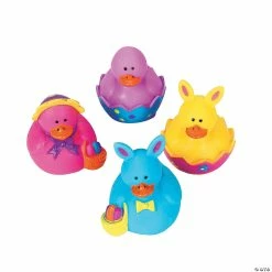 Promo ⭐ Mini Easter Rubber Ducks - 24 Pc. ✨ -Oriental Trading Store mini easter rubber ducks 24 pc 37 815 p