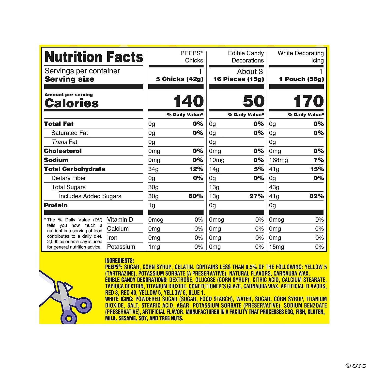 Cheapest 😍 PEEPS® Marshmallow Chicks Decorating Kit - 6 Pc. 😀 2 Cheapest 😍 PEEPS® Marshmallow Chicks Decorating Kit - 6 Pc. 😀 - Image 2