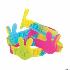 Cheapest 😀 Rainbow Bunny Bracelets - 24 Pc. 🎉
