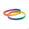 New 🎉 Rainbow Thin Band Silicone Bracelets - 24 Pc. 🧨