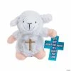 Coupon 👍 Religious Stuffed Lambs with Embroidered Cross & Card - 12 Pc. 🌟